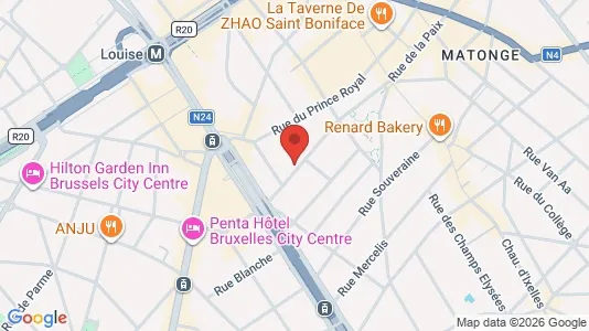 Apartments for rent i Brussels Elsene - kort over placeringen
