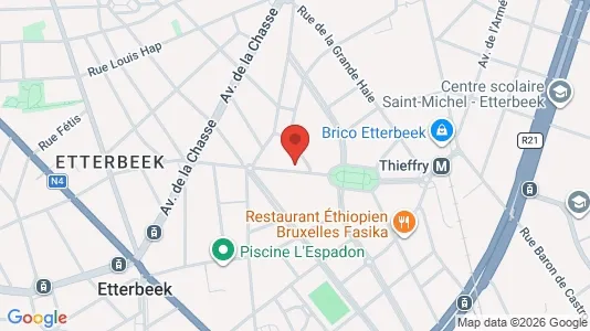 Apartments for rent i Brussels Etterbeek - kort over placeringen