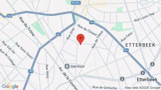 Apartments for rent i Brussels Elsene - kort over placeringen