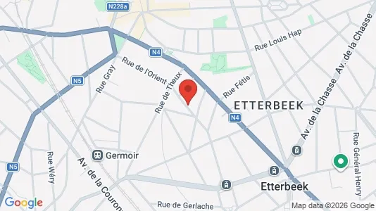 Apartments for rent i Brussels Etterbeek - kort over placeringen