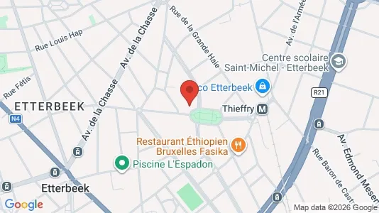 Apartments for rent i Brussels Etterbeek - kort over placeringen