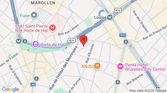 Apartments for rent i Brussels Sint-Gillis - kort over placeringen