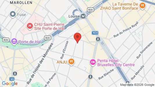 Apartments for rent i Brussels Sint-Gillis - kort over placeringen