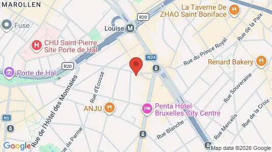 Apartments for rent i Brussels Sint-Gillis - kort over placeringen