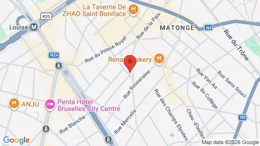 Apartments for rent i Brussels Elsene - kort over placeringen