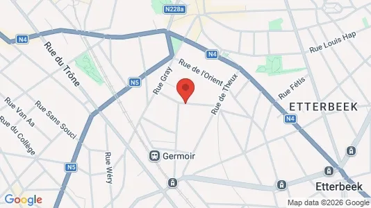 Apartments for rent i Brussels Elsene - kort over placeringen