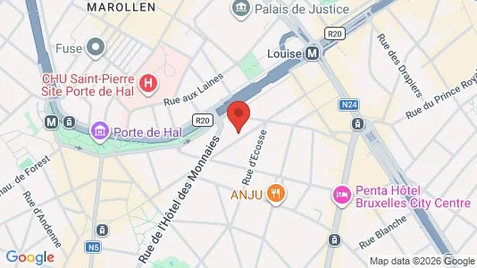 Apartments for rent i Brussels Elsene - kort over placeringen