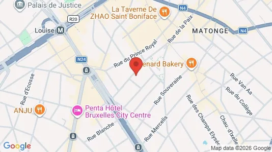 Apartments for rent i Brussels Elsene - kort over placeringen