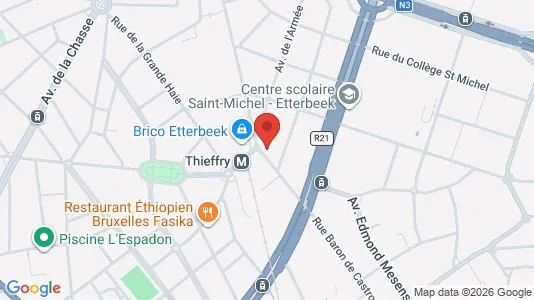 Apartments for rent i Brussels Etterbeek - kort over placeringen