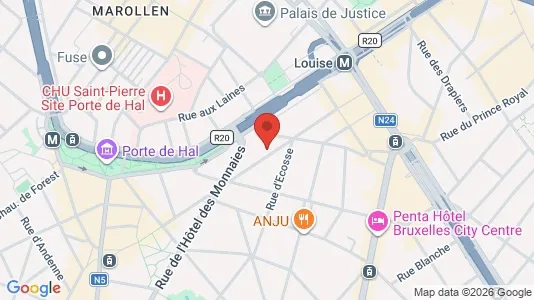 Apartments for rent i Brussels Sint-Gillis - kort over placeringen