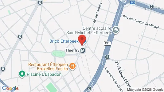 Apartments for rent i Brussels Etterbeek - kort over placeringen