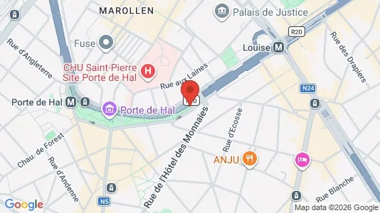 Apartments for rent i Stad Brussel - kort over placeringen