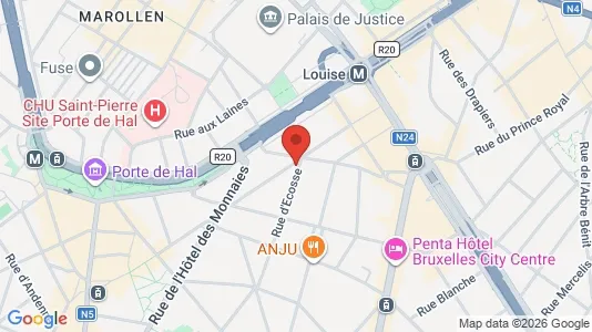 Apartments for rent i Brussels Sint-Gillis - kort over placeringen