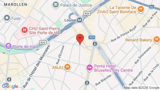 Apartments for rent i Brussels Sint-Gillis - kort over placeringen