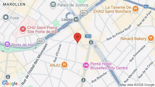 Apartments for rent i Brussels Sint-Gillis - kort over placeringen