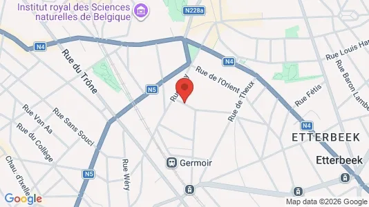 Apartments for rent i Brussels Elsene - kort over placeringen