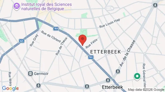 Apartments for rent i Brussels Etterbeek - kort over placeringen