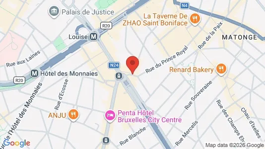 Apartments for rent i Stad Brussel - kort over placeringen