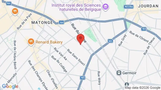 Apartments for rent i Brussels Elsene - kort over placeringen
