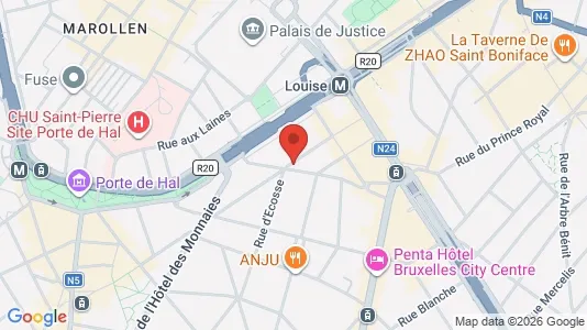 Apartments for rent i Brussels Sint-Gillis - kort over placeringen