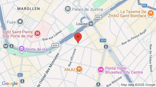 Apartments for rent i Brussels Sint-Gillis - kort over placeringen
