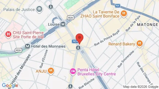 Apartments for rent i Brussels Elsene - kort over placeringen