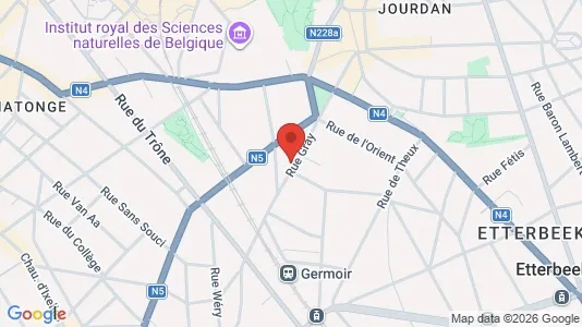Apartments for rent i Brussels Elsene - kort over placeringen