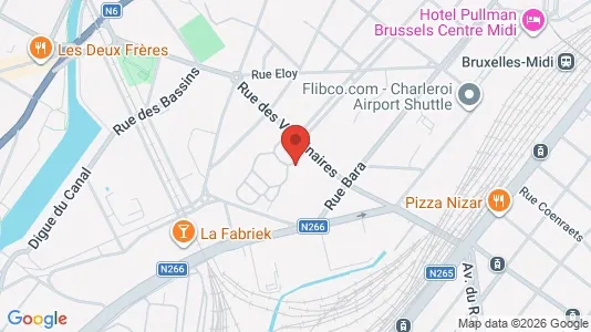 Apartments for rent i Brussels Anderlecht - kort over placeringen