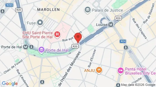 Apartments for rent i Stad Brussel - kort over placeringen