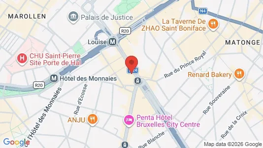 Apartments for rent i Brussels Elsene - kort over placeringen