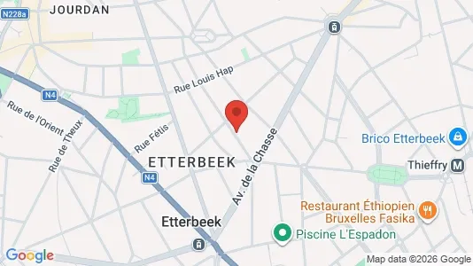 Apartments for rent i Brussels Etterbeek - kort over placeringen