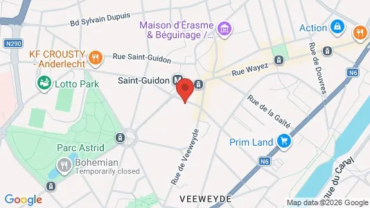 Apartments for rent i Brussels Anderlecht - kort over placeringen