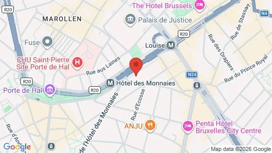 Apartments for rent i Brussels Sint-Gillis - kort over placeringen