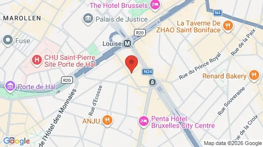 Apartments for rent i Brussels Sint-Gillis - kort over placeringen
