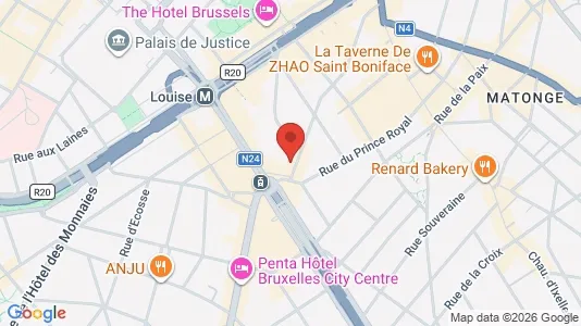 Apartments for rent i Brussels Elsene - kort over placeringen