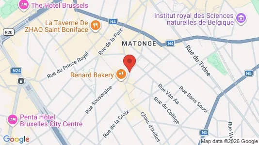 Apartments for rent i Brussels Elsene - kort over placeringen