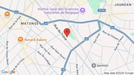 Apartments for rent i Brussels Elsene - kort over placeringen