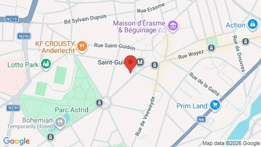 Apartments for rent i Brussels Anderlecht - kort over placeringen