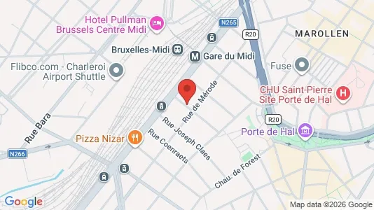 Apartments for rent i Brussels Sint-Gillis - kort over placeringen