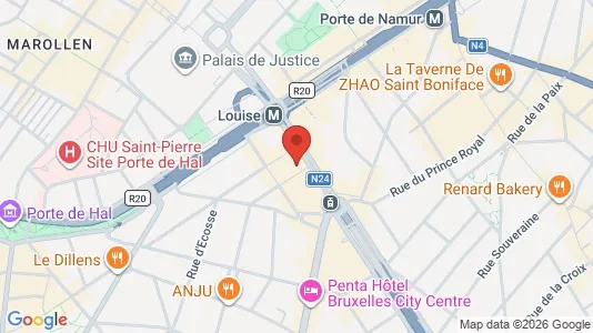 Apartments for rent i Brussels Sint-Gillis - kort over placeringen