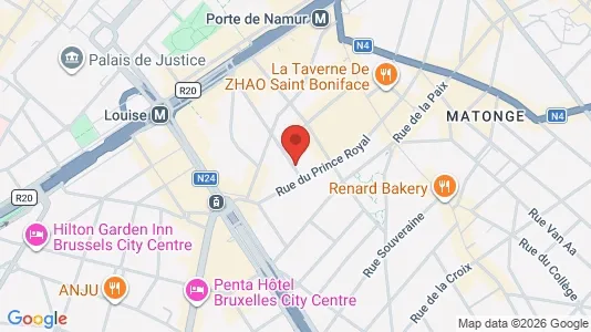 Apartments for rent i Brussels Elsene - kort over placeringen