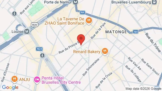 Apartments for rent i Brussels Elsene - kort over placeringen