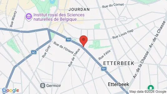 Apartments for rent i Brussels Etterbeek - kort over placeringen