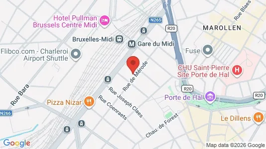 Apartments for rent i Brussels Sint-Gillis - kort over placeringen