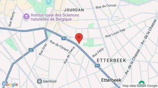 Apartments for rent i Brussels Etterbeek - kort over placeringen