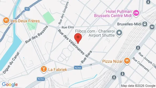 Apartments for rent i Brussels Anderlecht - kort over placeringen