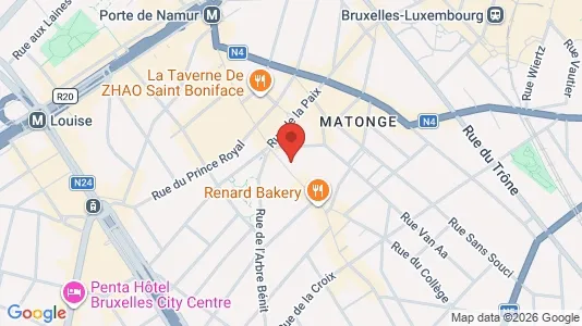 Apartments for rent i Brussels Elsene - kort over placeringen