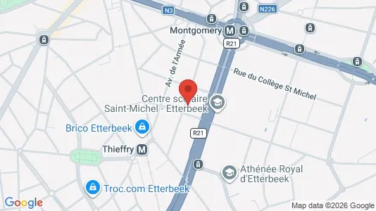 Apartments for rent i Brussels Etterbeek - kort over placeringen