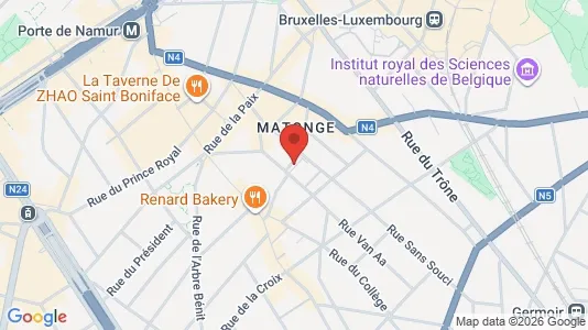 Apartments for rent i Brussels Elsene - kort over placeringen