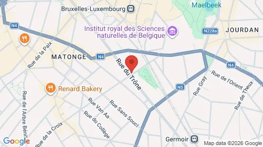 Apartments for rent i Brussels Elsene - kort over placeringen